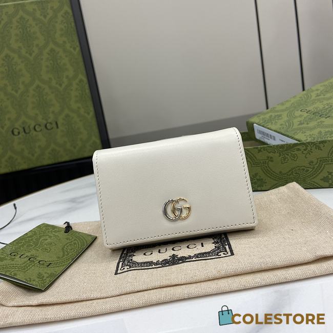 Colestore Gucci Wallet Leather White 7.5 x 11 x 2 cm - 1