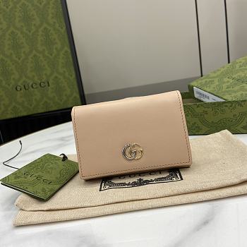 Colestore Gucci Wallet Leather Beige 7.5 x 11 x 2 cm
