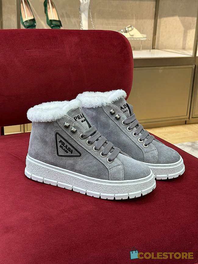 Colestore Prada Grey Boots  - 1