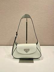 Colestore Prada Logo Plaque Foldover Top Shoulder Bag White 25 x 5.5 cm - 1