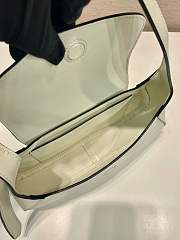 Colestore Prada Logo Plaque Foldover Top Shoulder Bag White 25 x 5.5 cm - 6