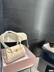 Colestore Miu Miu Matelassé Nappa Leather Shoulder Bag Women White 28 x 17 cm  - 1