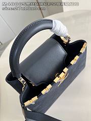 Colestore Louis Vuitton Capucines Suede Black 27x18x9cm - 6