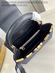 Colestore Louis Vuitton Capucines Suede Black 27x18x9cm - 5
