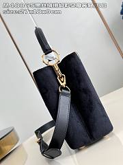 Colestore Louis Vuitton Capucines Suede Black 27x18x9cm - 3