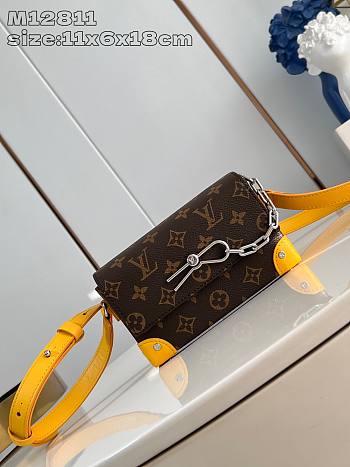 Colestore Louis Vuitton Steamer Yellow Monogram 18 x 11 x 6.5 cm