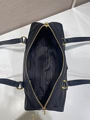 Colestore Prada Re-Nylon and leather medium top-handle bag with padlock Black 29 x 12.5 x 10cm - 2
