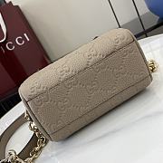 Colestore GUCCI GG Emblem Small Top Handle Bag Dover 16.5 x 10 x 8cm - 6