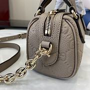Colestore GUCCI GG Emblem Small Top Handle Bag Dover 16.5 x 10 x 8cm - 2