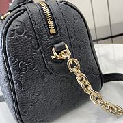 Colestore GUCCI GG Emblem Top Handle Bag Black 25.5 x 16 x 14 cm - 3