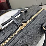 Colestore GUCCI GG Emblem Top Handle Bag Black 25.5 x 16 x 14 cm - 2