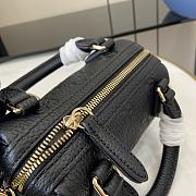 Colestore GUCCI GG Emblem Small Top Handle Bag Black 16.5 x 10 x 8cm - 6