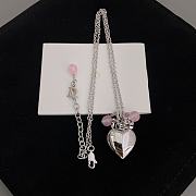 Colestore Dior Heart Necklace Silver  - 1