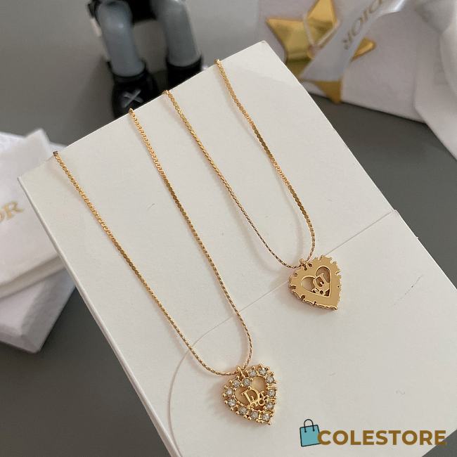 Colestore Dior Heart Necklace Gold - 1