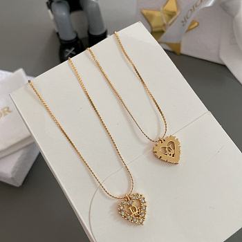Colestore Dior Heart Necklace Gold