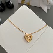 Colestore Dior Heart Necklace Gold - 5