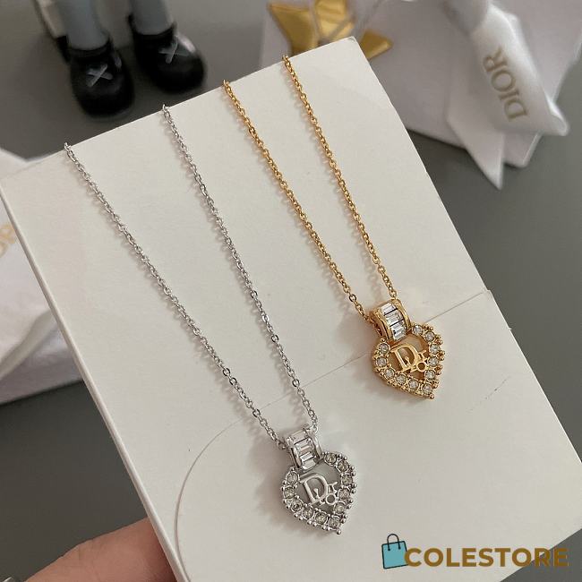 Colestore Dior Heart Necklace Silver / Gold - 1