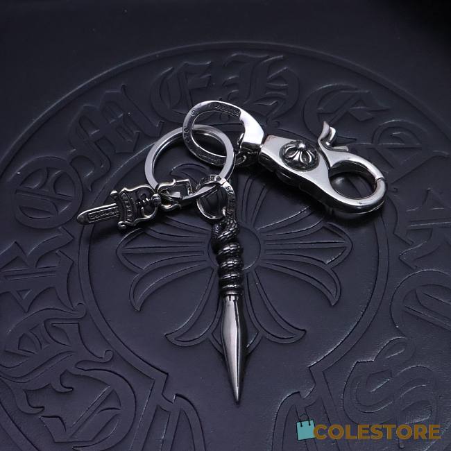 Colestore Chrome Heart Key Chain  - 1