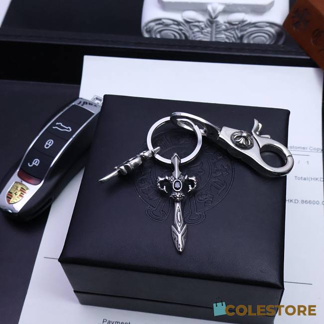 Colestore Chrome Heart Key Chain 05 - 1
