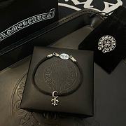 Colestore Chrome Heart Bracelet Black - 2