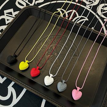 Colestore Chrome Heart Necklace 12