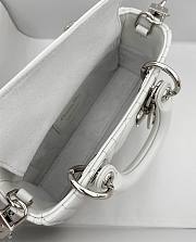 Colestore Dior D-Joy Micro Bag White Silver Hardware 16 x 9 x 5 cm - 4