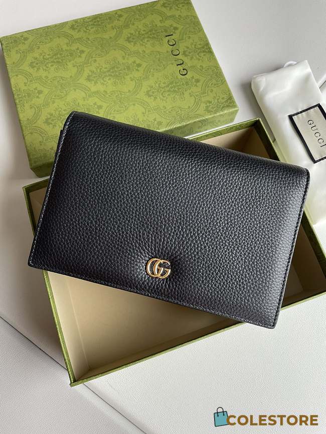 Colestore Gucci GG Marmont leather mini chain WOC Black 20x12.5x4cm - 1