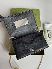 Colestore Gucci GG Marmont leather mini chain WOC Black 20x12.5x4cm - 5