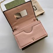 Colestore Gucci GG Marmont leather mini chain WOC Grey 20x12.5x4cm - 5