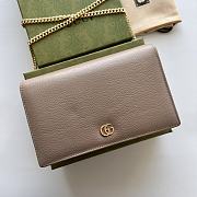 Colestore Gucci GG Marmont leather mini chain WOC Beige 20x12.5x4cm - 1