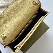 Colestore Gucci GG Marmont leather mini chain WOC Beige 20x12.5x4cm - 4