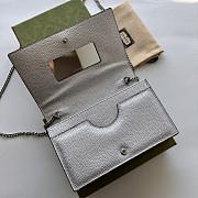 Colestore Gucci GG Marmont leather mini chain WOC White 20x12.5x4cm - 3