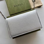 Colestore Gucci GG Marmont leather mini chain WOC White 20x12.5x4cm - 2