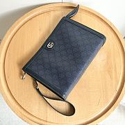 Colestore Gucci Ophidia Gg Supreme canvas pouch Navy 26x18x6cm - 6