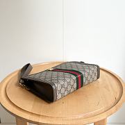 Colestore Gucci Ophidia Gg Supreme canvas pouch Brown 26x18x6cm - 3