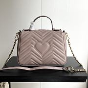 Colestore Gucci GG Marmont Top Handle Bag Beige 26.5x 20x 9cm - 5