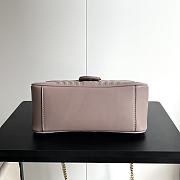 Colestore Gucci GG Marmont Top Handle Bag Beige 26.5x 20x 9cm - 4
