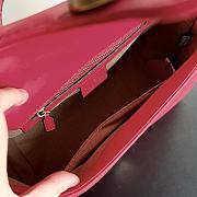 Colestore Gucci GG Marmont Top Handle Bag Red 26.5x 20x 9cm - 6