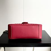 Colestore Gucci GG Marmont Top Handle Bag Red 26.5x 20x 9cm - 5