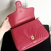 Colestore Gucci GG Marmont Top Handle Bag Red 26.5x 20x 9cm - 4
