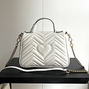 Colestore Gucci GG Marmont Top Handle Bag White 26.5x 20x 9cm - 5