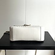 Colestore Gucci GG Marmont Top Handle Bag White 26.5x 20x 9cm - 4