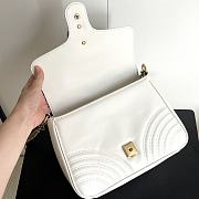 Colestore Gucci GG Marmont Top Handle Bag White 26.5x 20x 9cm - 3