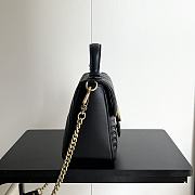 Colestore Gucci GG Marmont Top Handle Bag Black 26.5x 20x 9cm - 6