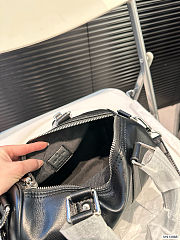Colestore Louis Vuitton KeepAll Leather Black Bag 15 x 25 cm  - 6