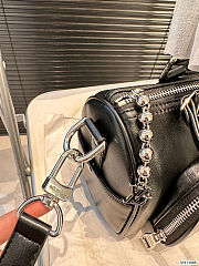 Colestore Louis Vuitton KeepAll Leather Black Bag 15 x 25 cm  - 4