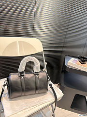 Colestore Louis Vuitton KeepAll Leather Black Bag 15 x 25 cm  - 3