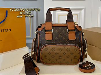 Colestore Louis Vuitton Handbag Brown 34 x 26 cm