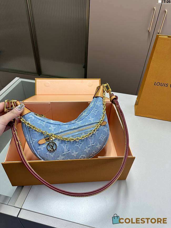 Colestore LOUIS VUITTON Loop Monogram Denim 20 x 11 cm - 1