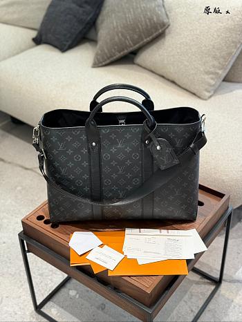 Colestore Louis Vuitton Weekend Tote Black 43x34x17.5CM